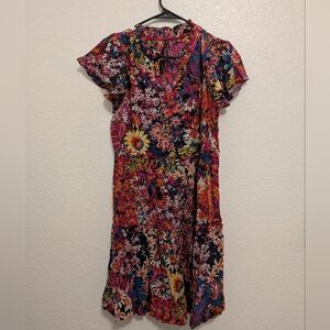 Anthropologie Floral Multicolor Dress